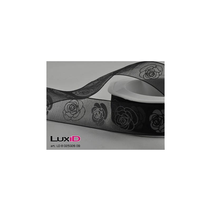Roses WE 09 zwart 25mm x 25m