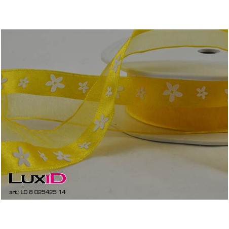 Spring line flowers 14 geel 25mm x 15m