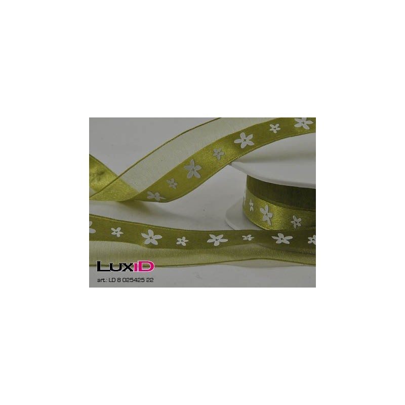 Spring line flowers 22 groen 25mm x 15m