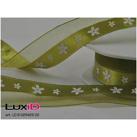 Spring line flowers 22 groen 25mm x 15m