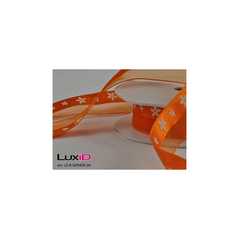 Spring line flowers 34 oranje 25mm x 15m