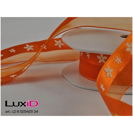 Spring line flowers 34 oranje 25mm x 15m