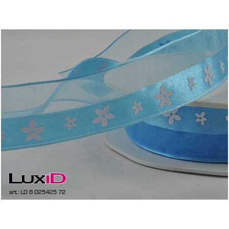 Spring line flowers 72 turkis 25mm x 15m