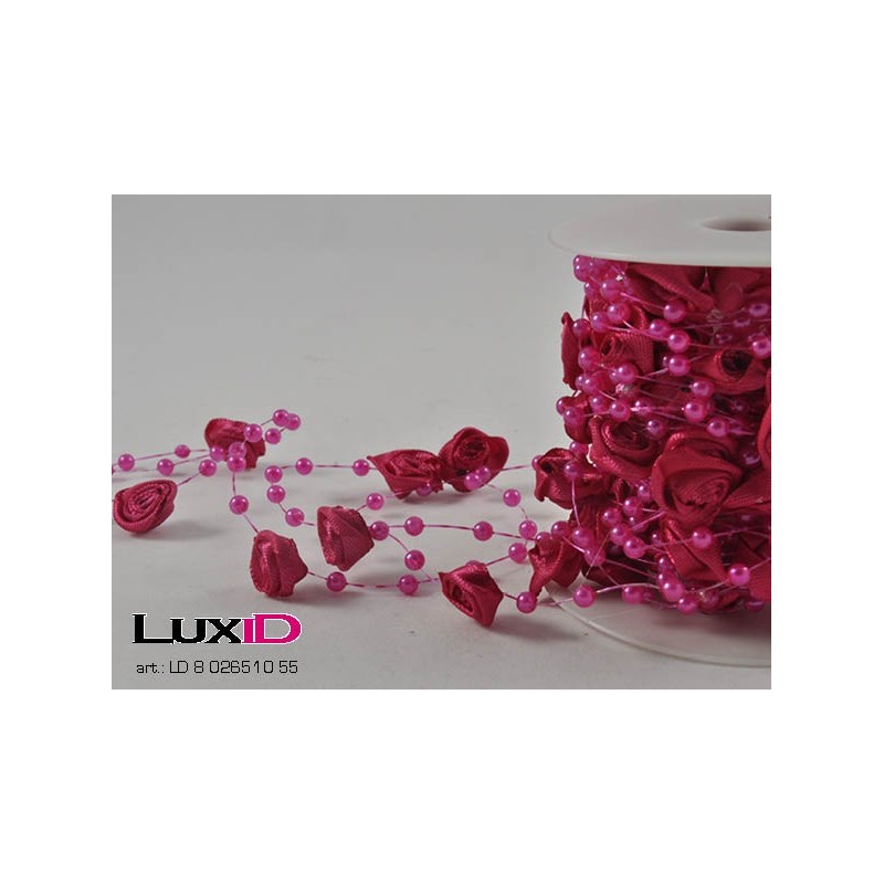 Colored roses 55 fuchsia 10mm x 5m