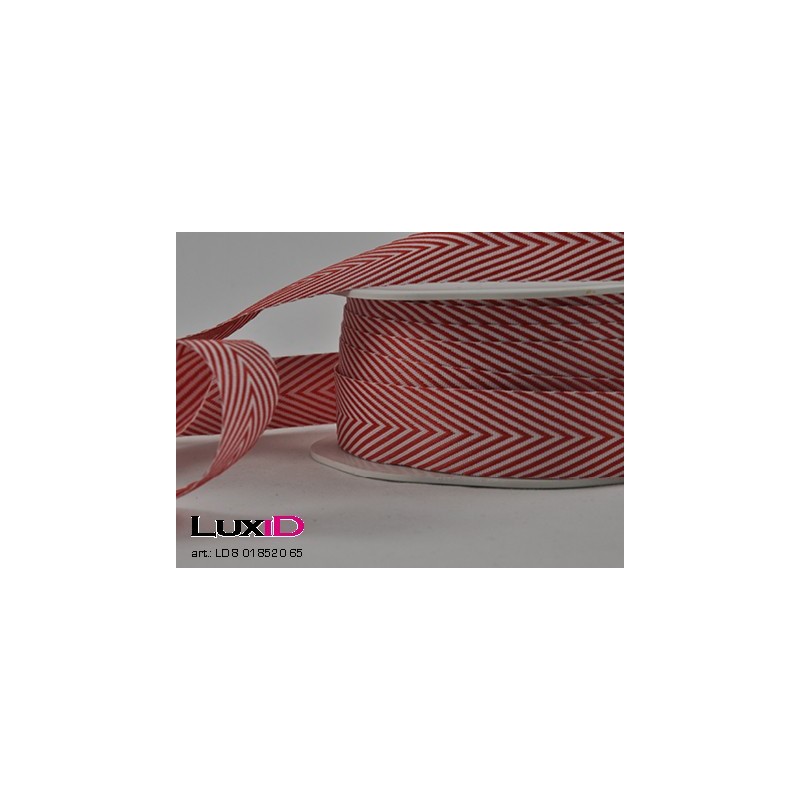 Chevron stripes 65 rood 18mm x 20m