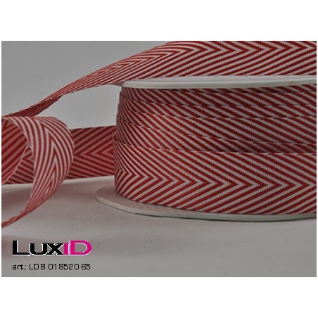 Chevron stripes 65 rood 18mm x 20m