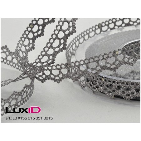 Valerie Lurex grey 15mm x 15m