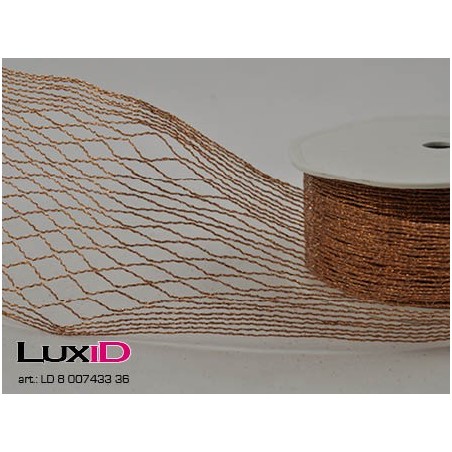 Stretchy Rhomb Wired 36 copper 30mm x 10m
