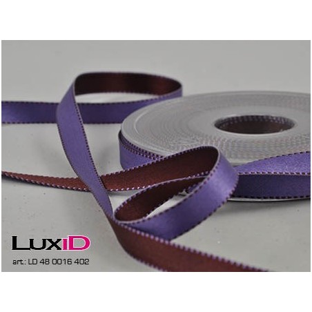 Duo color satin 402 purper/bruin 10mm x 20m