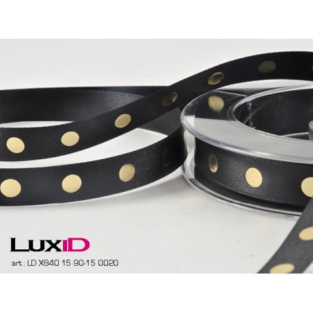 Richmond 90/15 zwart/goud 15mm x 20m