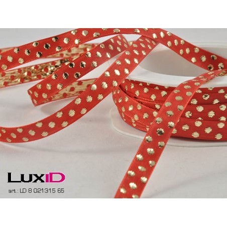 Jacquard X-mas dots 65 rood 10mm x 20m