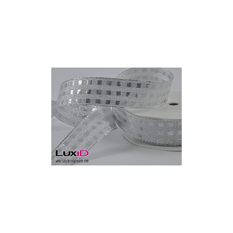 shiny blocks wired 08 zilver 25mm x 15m