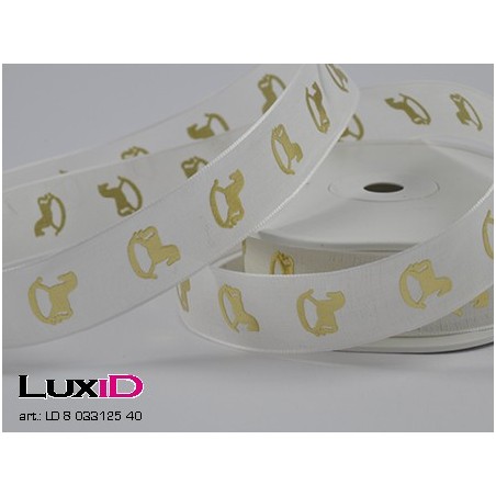 rockinghorse 40 ecru/goud 22mm x 15m