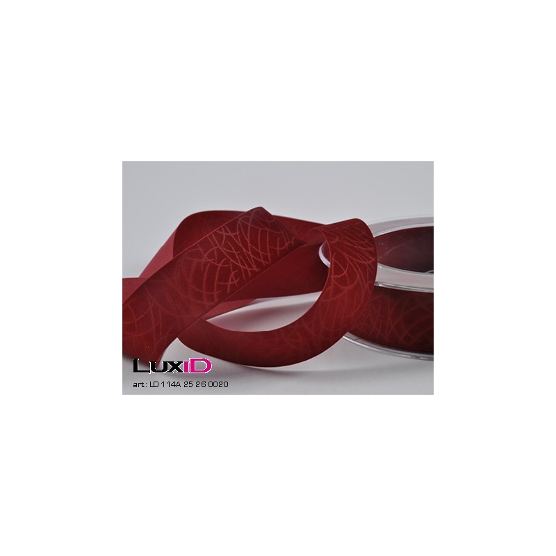faszination 26 donker rood 25mm x 20m