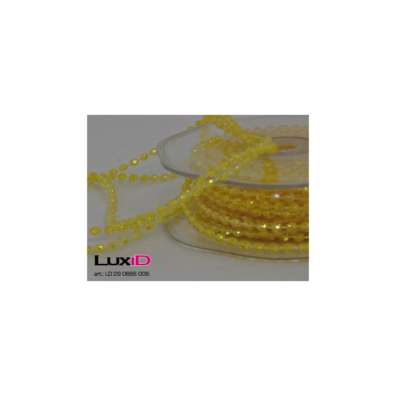 Coloured chain 006 geel 4mm X 10m