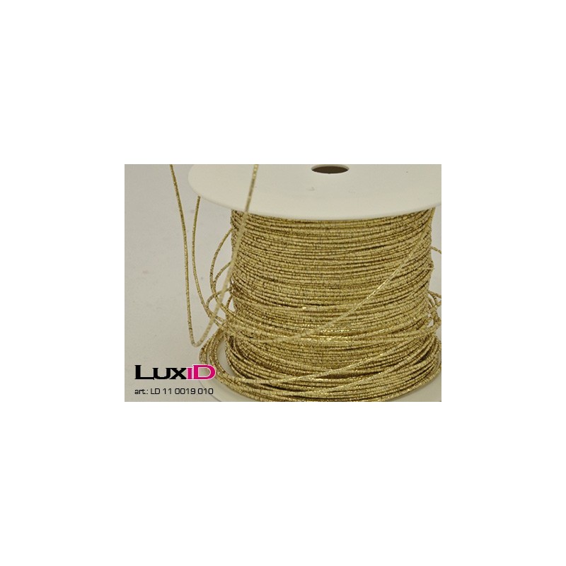Metal cording wired goud 1mm x 100m