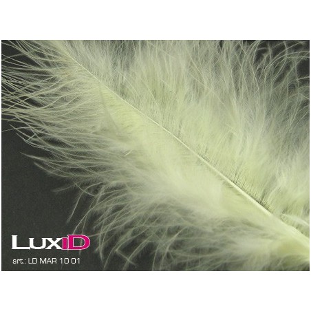 Pluimen Marabou 14cm 01 geel