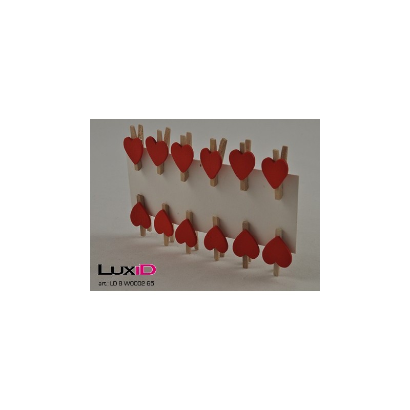 Wooden heart 65 rood 1,5cm (12pc)