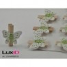 Butterfly 22 groen 3x3cm (8pc)