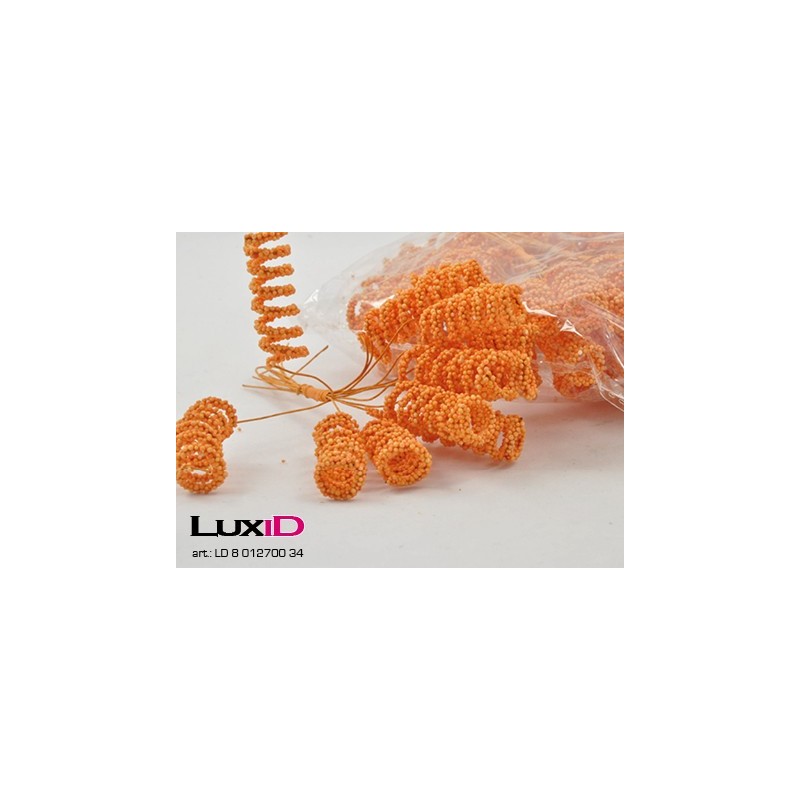 Curls pin 12cm 34 oranje 72pc