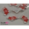 X-mass kous (adhesive) 65 rood 30X30mm (12pcs)
