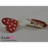 Wooden heart 65 rood/wit 3cm (8pc)