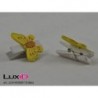 Butterfly 15 geel 3x3cm (8pc)
