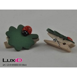 ladybug 23 green 3x3,5cm (8pc)