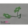 Satin flower on wire 24 groen 3cm (24pc)