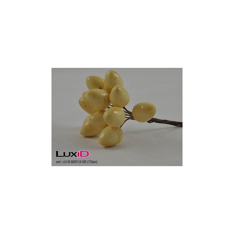Eggs 02 ecru 2,5cm (72pc)