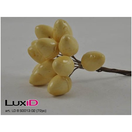 Eggs 02 ecru 2,5cm (72pc)