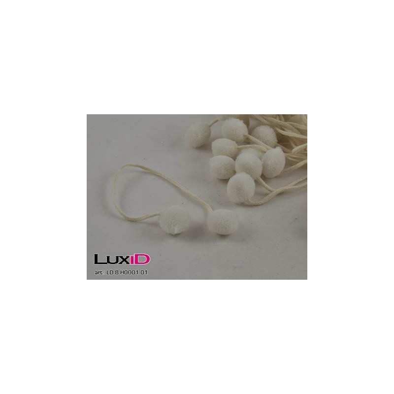 Pompons 01 wit 20mm (24pcsx2)