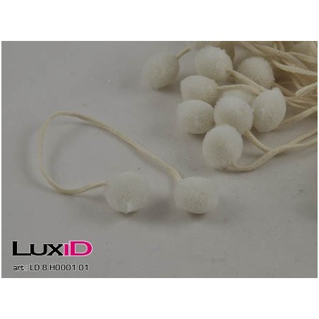 Pompons 01 wit 20mm (24pcsx2)