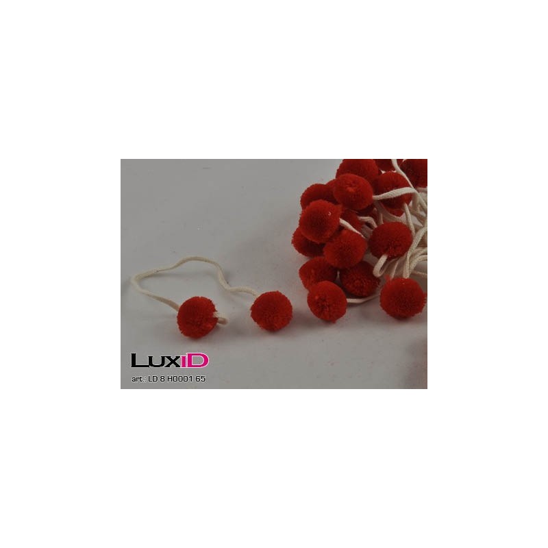 Pompons 65 rood 20mm (24pcsx2)