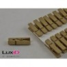 Wooden X-mass clips 19 goud 10mm (24pc)