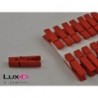 Wooden X-mass clips 65 rood 10mm (24pc)