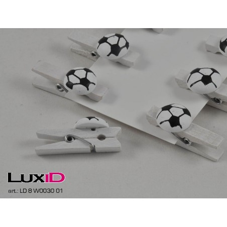 Football clip 01 wit 15mm (8pcs)