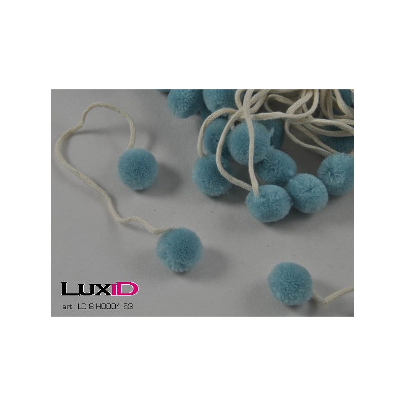 Pompons 71 blauw 20mm (24pcsx2)