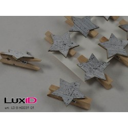 Wooden white wash star 01...