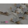 Wooden white wash star 01 35x35mm (8pc)