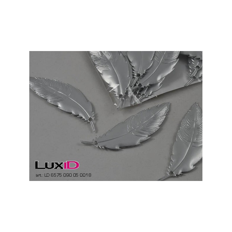 Polyglanzfeder 05 silver 90mm (18pcs)