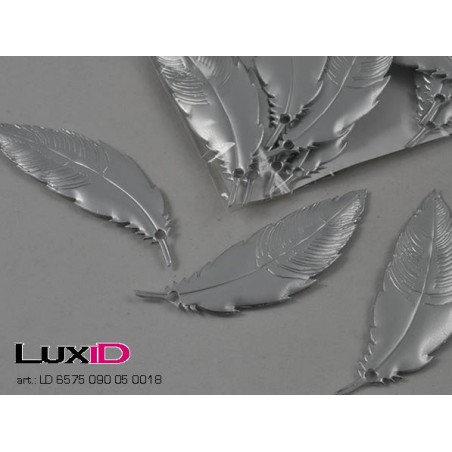 Polyglanzfeder 05 silver 90mm (18pcs)