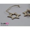 Wooden hanger star 40 43mm (24pcs)
