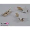 Wooden star 01 wit 30mmx30mm (36pcs)