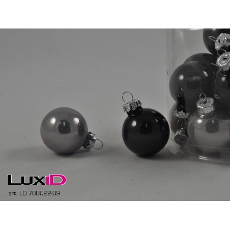Christmasball 30mm 09 zwart (15pcs)
