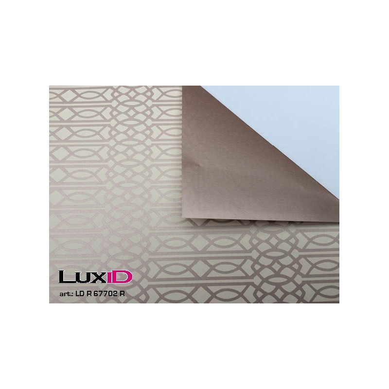 Inpakpapier duo Farao roos goud 50cm x 100m