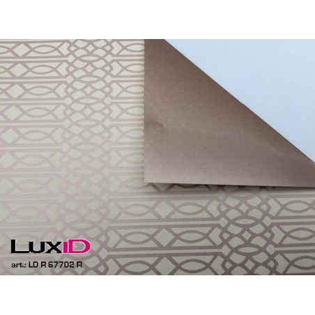 Inpakpapier duo Farao roos goud 50cm x 100m
