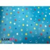 Inpakpapier confetti blauw 50cm x 100m