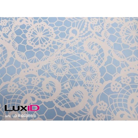 Inpakpapier kant lichtblauw 50cm x 100m