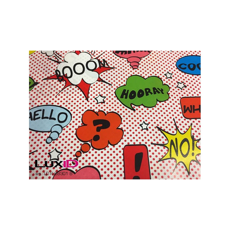 Inpakpapier wow rood 50cm x 100m